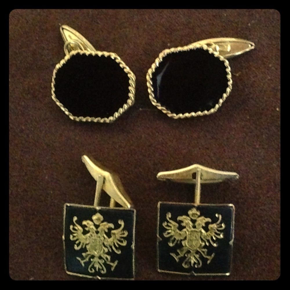 2 Pairs Vintage Cufflinks